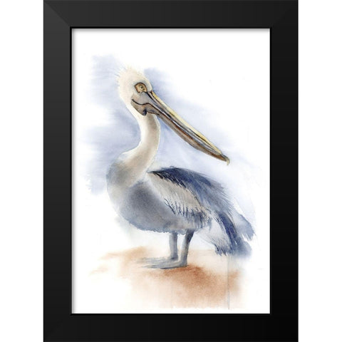 Pelican IV Black Modern Wood Framed Art Print by Shefranov, Olga