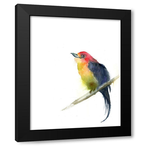 Luann Black Modern Wood Framed Art Print by Shefranov, Olga