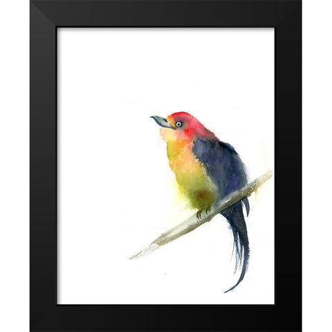 Luann Black Modern Wood Framed Art Print by Shefranov, Olga