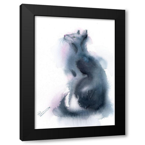 Bella Black Modern Wood Framed Art Print with Double Matting by Shefranov, Olga