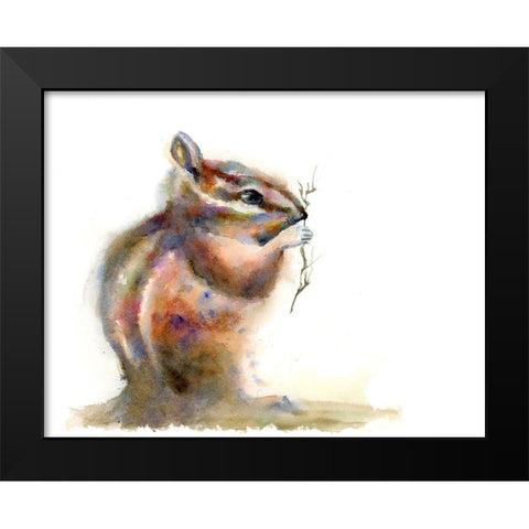 Nibbler Black Modern Wood Framed Art Print by Shefranov, Olga