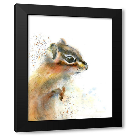 Dottie Black Modern Wood Framed Art Print by Shefranov, Olga