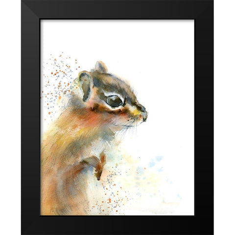 Dottie Black Modern Wood Framed Art Print by Shefranov, Olga