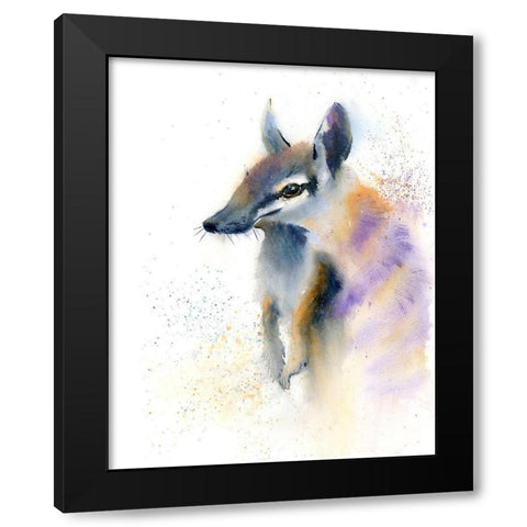 Hi Little Guy Black Modern Wood Framed Art Print with Double Matting by Shefranov, Olga