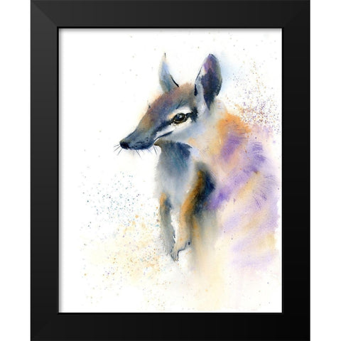 Hi Little Guy Black Modern Wood Framed Art Print by Shefranov, Olga