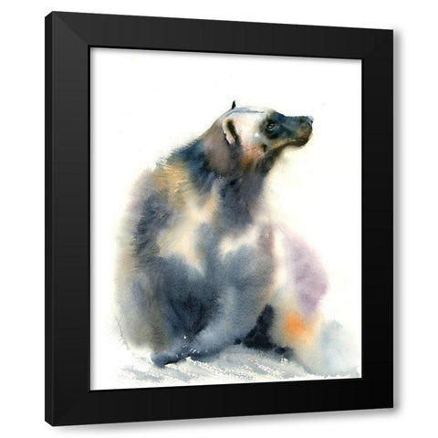 Cold Shoulder Black Modern Wood Framed Art Print by Shefranov, Olga