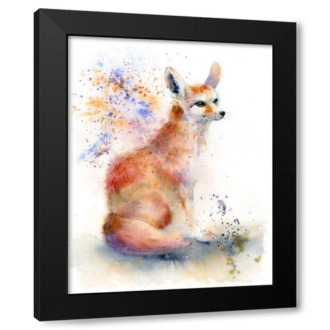 Foxy Black Modern Wood Framed Art Print by Shefranov, Olga