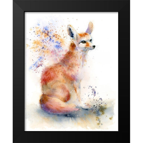 Foxy Black Modern Wood Framed Art Print by Shefranov, Olga