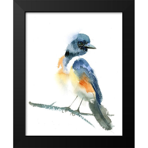 Rough Around the Edges Black Modern Wood Framed Art Print by Shefranov, Olga