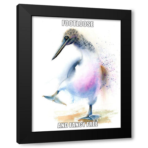 Footloose and Fancy Free Black Modern Wood Framed Art Print with Double Matting by Shefranov, Olga