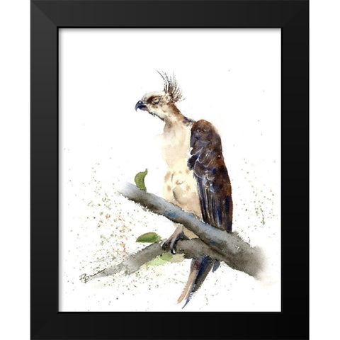 Not Today Black Modern Wood Framed Art Print by Shefranov, Olga