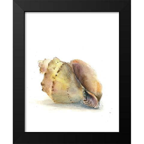 Shell II Black Modern Wood Framed Art Print by Shefranov, Olga