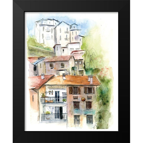 Villa Black Modern Wood Framed Art Print by Shefranov, Olga