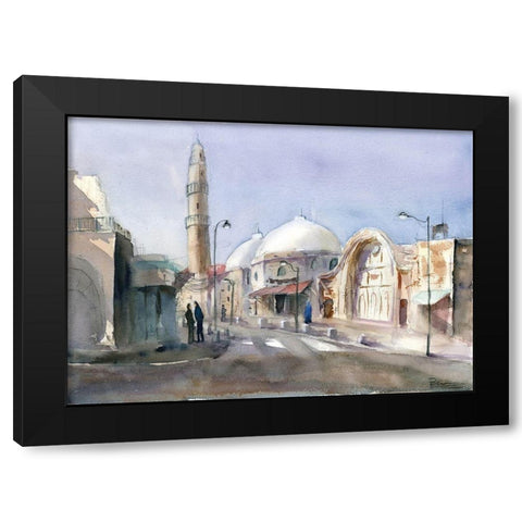 Travel Scape II Black Modern Wood Framed Art Print with Double Matting by Shefranov, Olga