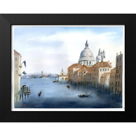 Travel Scape III Black Modern Wood Framed Art Print by Shefranov, Olga