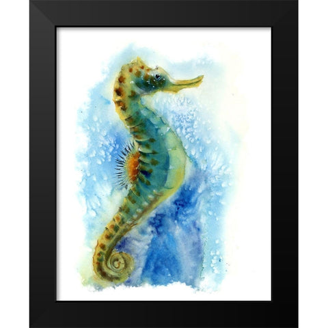Seahorse I Black Modern Wood Framed Art Print by Shefranov, Olga