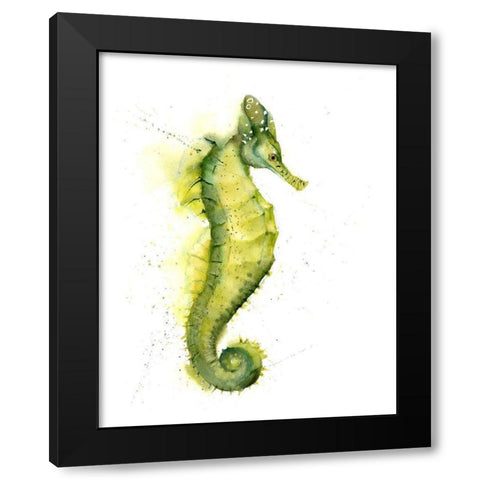 Seahorse III Black Modern Wood Framed Art Print with Double Matting by Shefranov, Olga