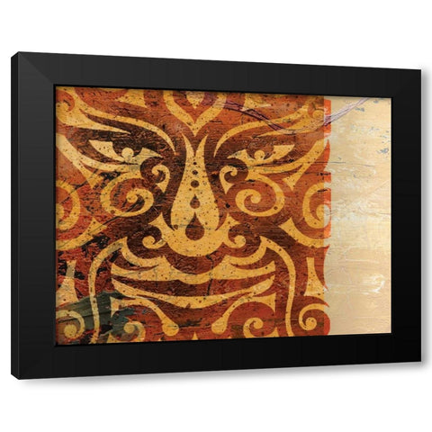 Lioness Black Modern Wood Framed Art Print by BoMo