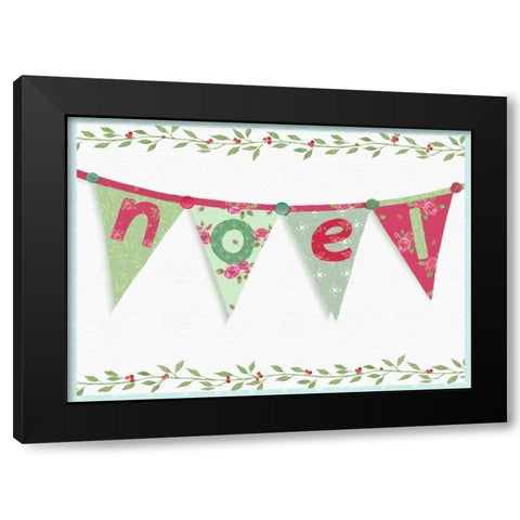 Noel Black Modern Wood Framed Art Print with Double Matting by P.S. Art Studios