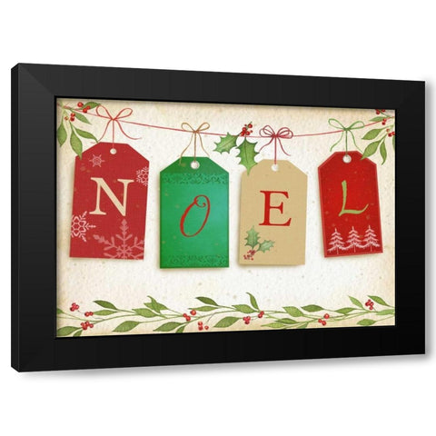 Noel Black Modern Wood Framed Art Print with Double Matting by P.S. Art Studios