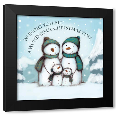 Wishing You all Black Modern Wood Framed Art Print with Double Matting by P.S. Art Studios
