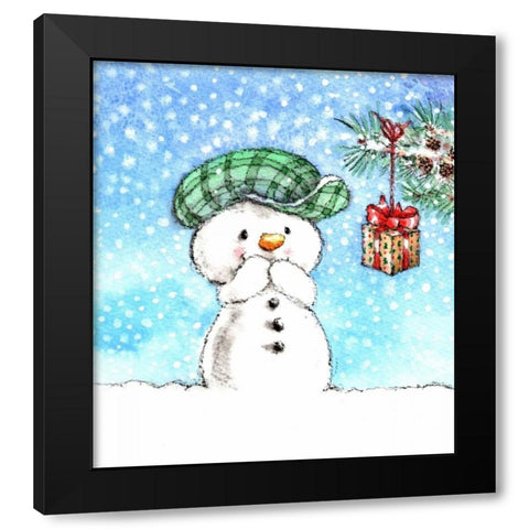 Little Gift Black Modern Wood Framed Art Print with Double Matting by P.S. Art Studios