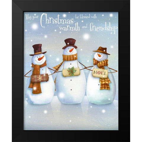 May Your Christmas Black Modern Wood Framed Art Print by P.S. Art Studios