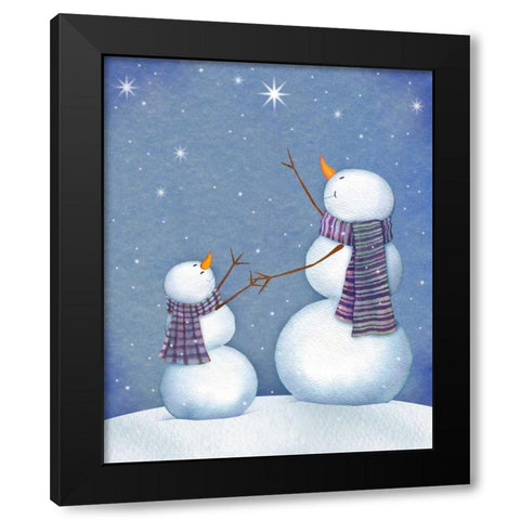 See the Star Black Modern Wood Framed Art Print by P.S. Art Studios