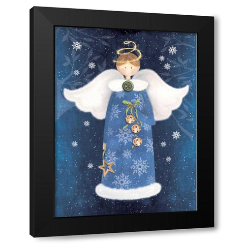Ringing Bells Black Modern Wood Framed Art Print by P.S. Art Studios