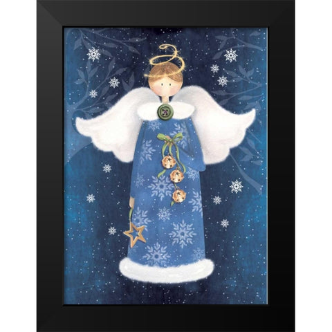 Ringing Bells Black Modern Wood Framed Art Print by P.S. Art Studios