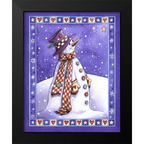 Star of Wonder Black Modern Wood Framed Art Print by P.S. Art Studios