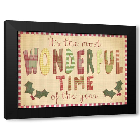 Wonderful Time of the Year Black Modern Wood Framed Art Print with Double Matting by P.S. Art Studios
