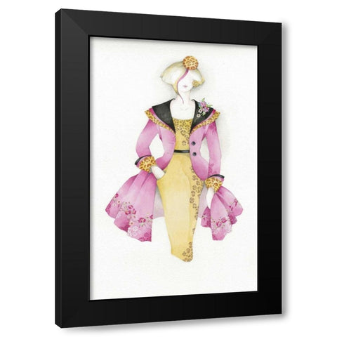 Fashion I Black Modern Wood Framed Art Print by P.S. Art Studios