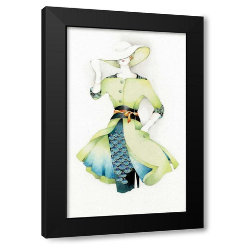 Fashion II Black Modern Wood Framed Art Print by P.S. Art Studios