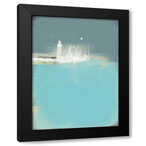 Abstract II Black Modern Wood Framed Art Print by P.S. Art Studios