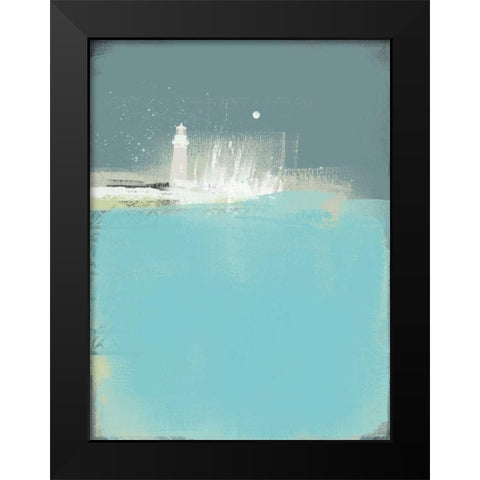 Abstract II Black Modern Wood Framed Art Print by P.S. Art Studios