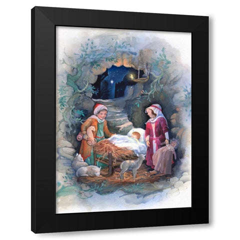 Through a Childs Eyes Black Modern Wood Framed Art Print with Double Matting by P.S. Art Studios