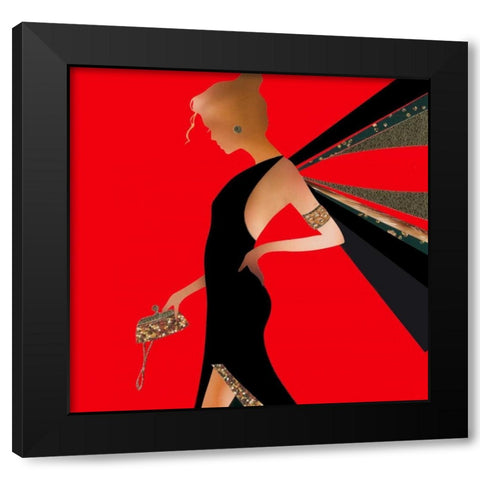 Fashion Sense I Black Modern Wood Framed Art Print by P.S. Art Studios