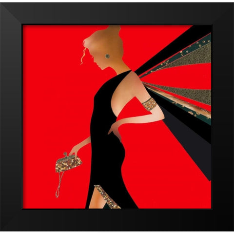Fashion Sense I Black Modern Wood Framed Art Print by P.S. Art Studios