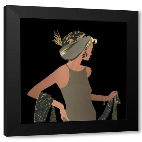 Fashion Sense II Black Modern Wood Framed Art Print by P.S. Art Studios