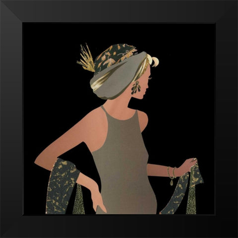 Fashion Sense II Black Modern Wood Framed Art Print by P.S. Art Studios