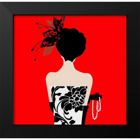 Fashion Sense III Black Modern Wood Framed Art Print by P.S. Art Studios