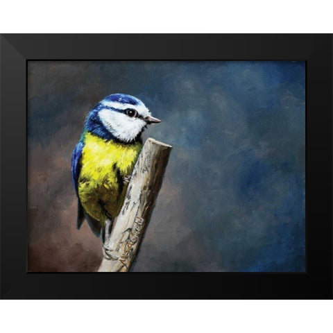 Overwatch Bird Black Modern Wood Framed Art Print by P.S. Art Studios