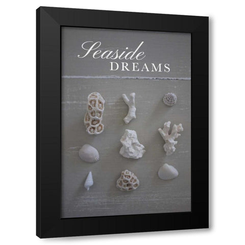 Seaside Dreams Black Modern Wood Framed Art Print with Double Matting by P.S. Art Studios