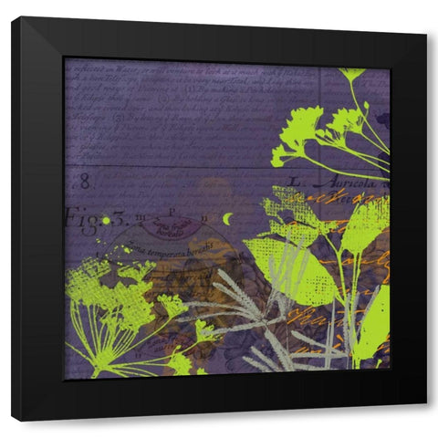 Wild Things I Black Modern Wood Framed Art Print by P.S. Art Studios