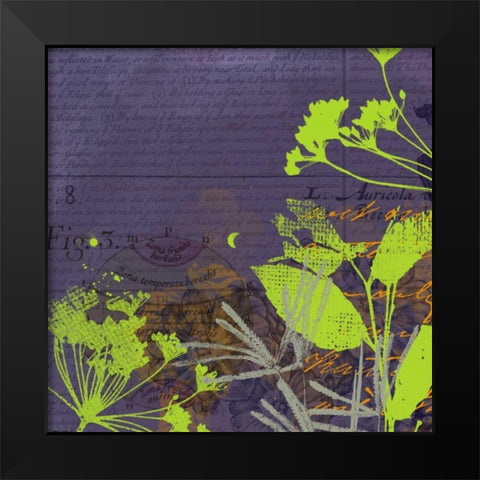 Wild Things I Black Modern Wood Framed Art Print by P.S. Art Studios