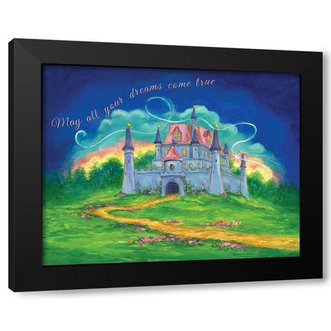 Castle Black Modern Wood Framed Art Print with Double Matting by P.S. Art