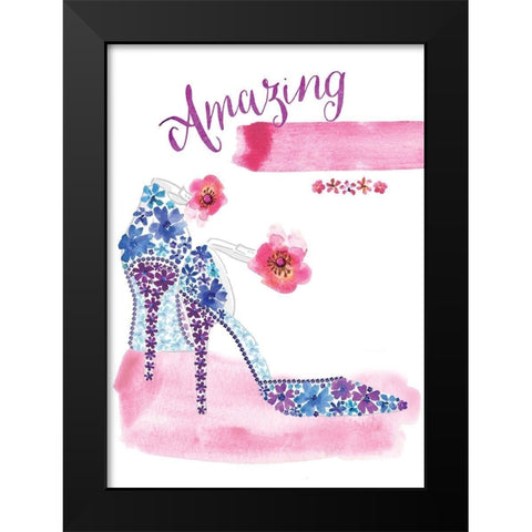 Amazing Black Modern Wood Framed Art Print by P.S. Art