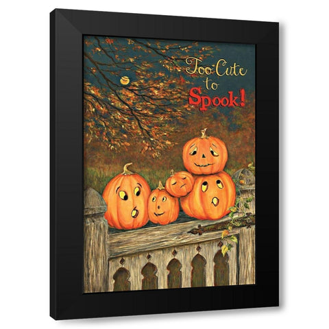Too Cute Black Modern Wood Framed Art Print with Double Matting by P.S. Art