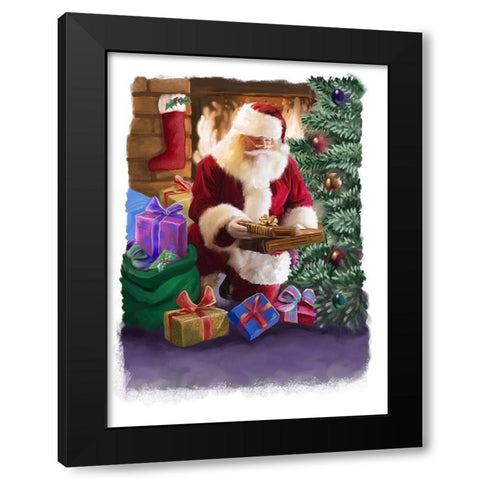 Gifts for All Black Modern Wood Framed Art Print with Double Matting by P.S. Art